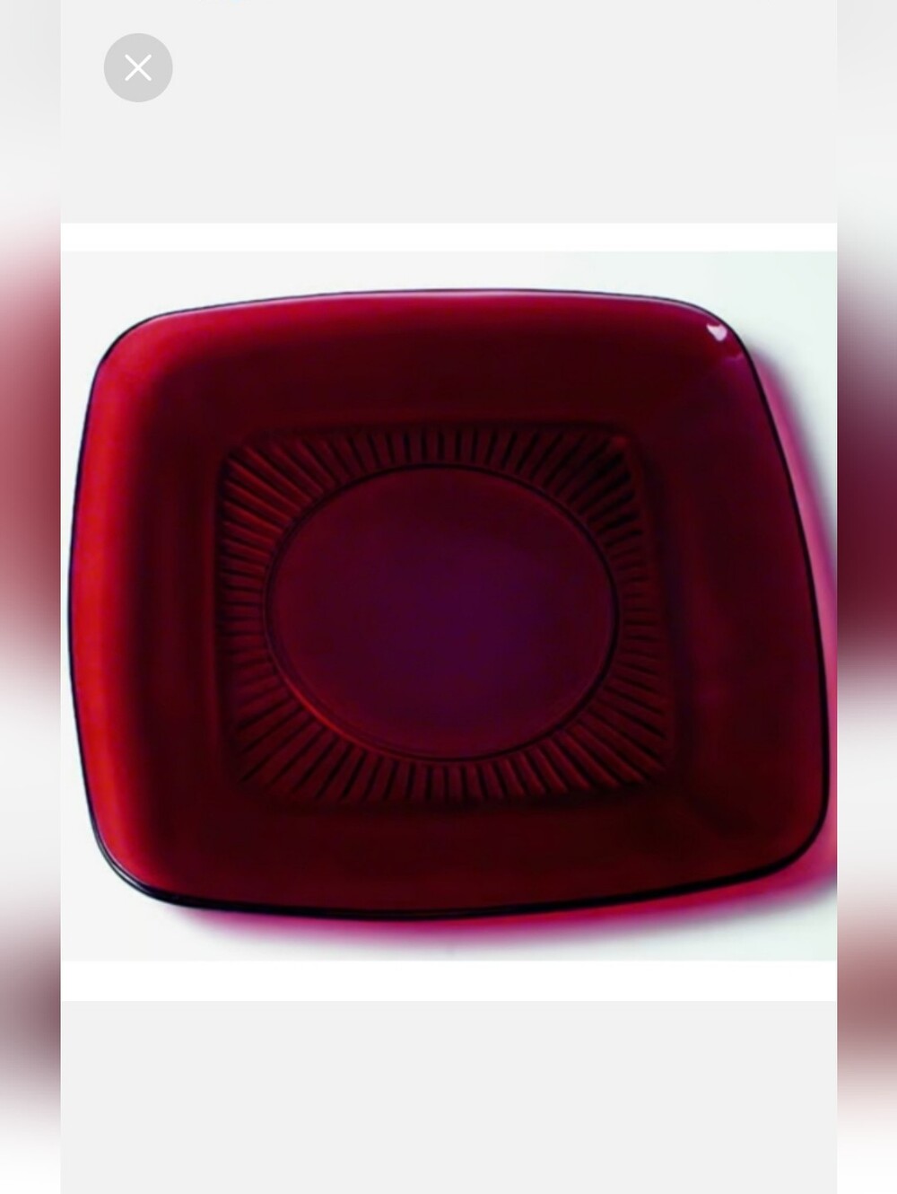 Anchor Hocking Square Glass Serving Plate. Set Of 5